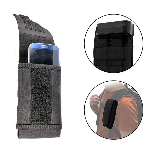 iphone pouch for backpack strap